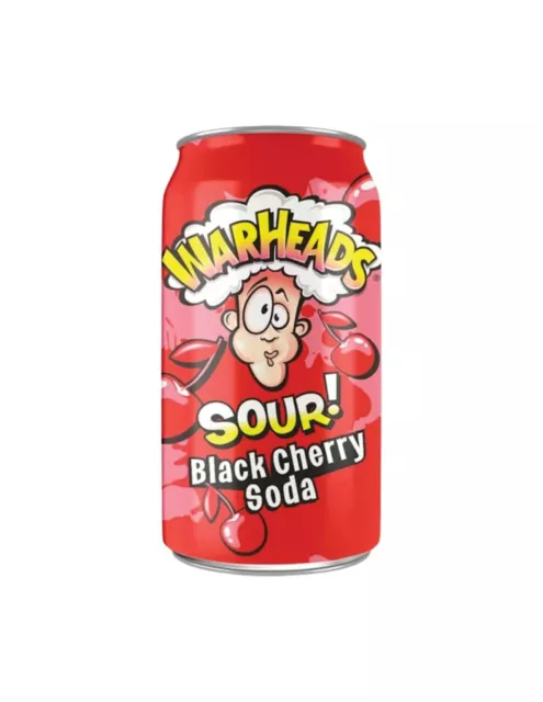 Warheads Sour Soda Black Cherry 355ml x 12