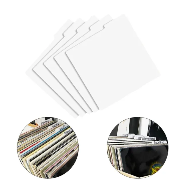 Convenient CD and LP For Record Sorting with 5 PCS Classification Card Set