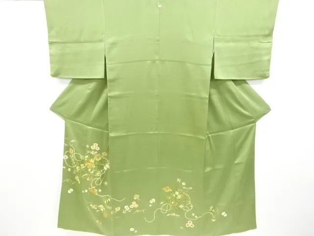6950049: Japanese Kimono / Vintage Iro-Tomesode / Embroidery / Kinsai / Yuzen /