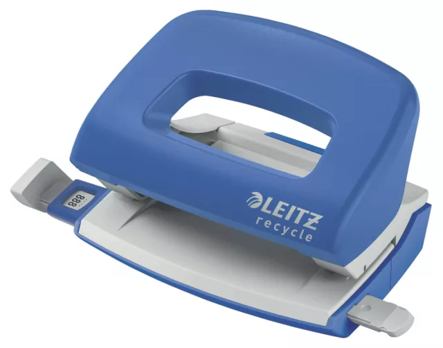 Leitz 5010 Locher Mini, NeXXt, Recycle, 10 Blatt, blau