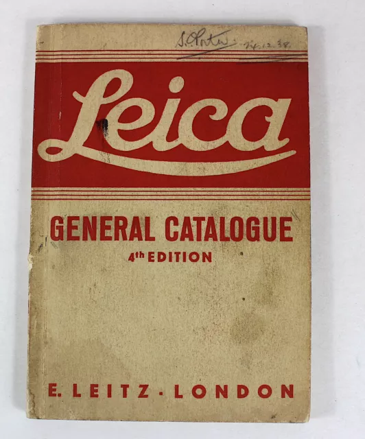 c1938 LEICA General Catalogue 4th Ed Camera Price Guide Book Accessories Print