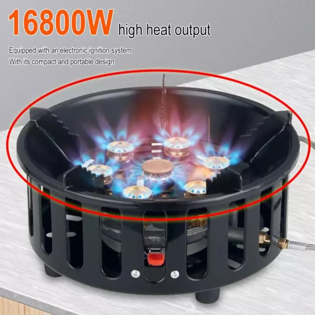 Mini Butane Propane Gas Stove Burner Camping Cooking Picnic Hiking Tool H1G7