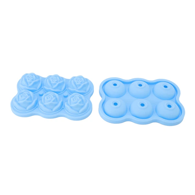 (Bleu Ciel)6 Bacs à Glaçons Roses Plateaux à Glaçons Roses De Qualité