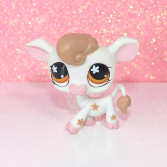 authentic littlest LPS petshop 476 cow vache farm flower pet shop hasbro