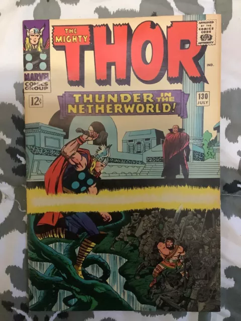 Thor #130 **Thor Hercules Pluto** (1966) Vf-/Vf (7.5-8.0)