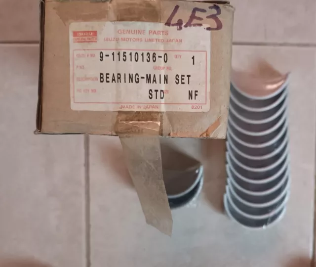 ISUZU Engine DA640 - Kit Bronzine di Banco Standard code 9115101360