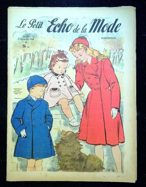 Le Petit Echo de la Mode année 1948, Ancien magazine Français N°45