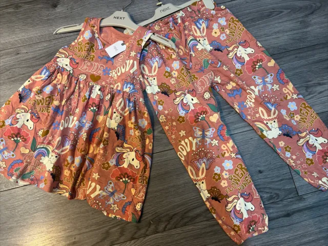 Next girls age 5-6 top and pants co ord set BNWT