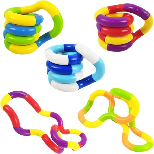 3 x FIDGET STRING TANGLE TOY RELAX ANXIETY STRESS ADHD SENSORY AID TWIST FIDDLE!