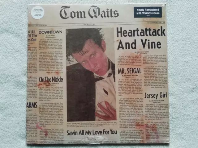 LP 33T TOM WAITS "Heartattack and vine" Colored LP EUROPE 2018 Neuf/emballé -