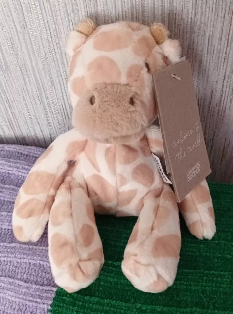 Mamas & Papas Welcome to the World Stofftier Geoffrey Giraffe kleine Beanie Neu