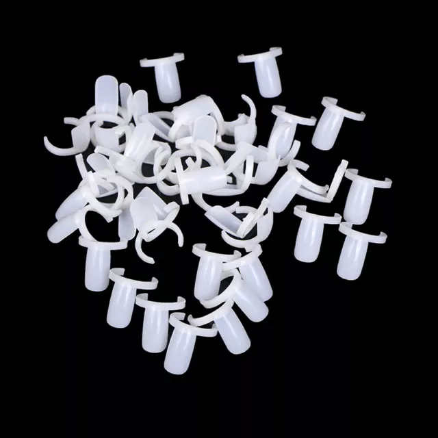 50pcs nail art ring color card display board plastic nail art practice ring s TA