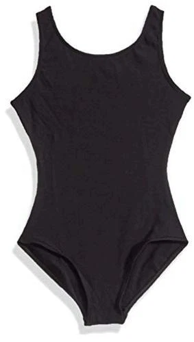 Capezio Little Girls' Team Basic Tank Leotard,Black,T, Black, Size Toddler (2-4)