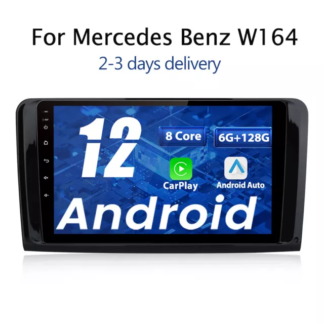 6+128G 9''Android12 Pour Mercedes Benz W164 Car Stereo Radio GPS WIFI BT FM RDS