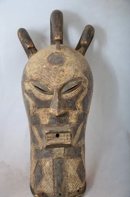 African tribal art,tetela  mask from DRC Congo .finished