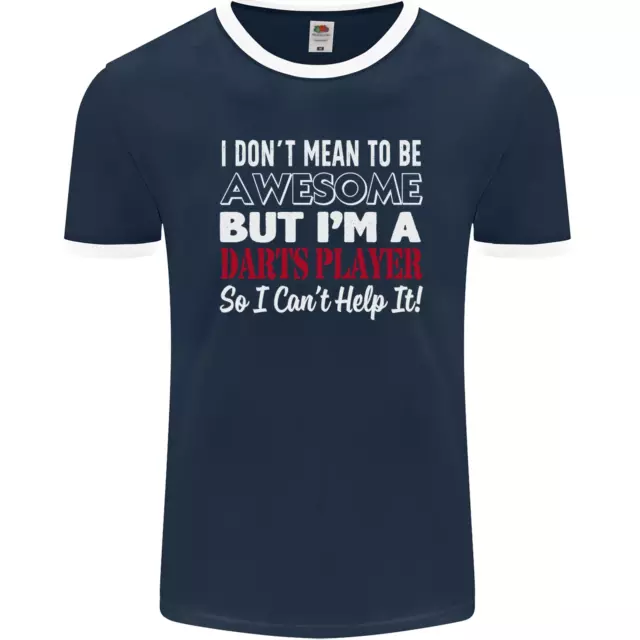 T-shirt da uomo I Dont Mean to Be Darts Player FotoL 2