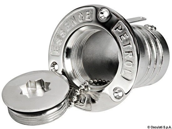 Bouchon Arraisonné Inoxydable Fuel 50 MM Marque Osculati 20.461.04