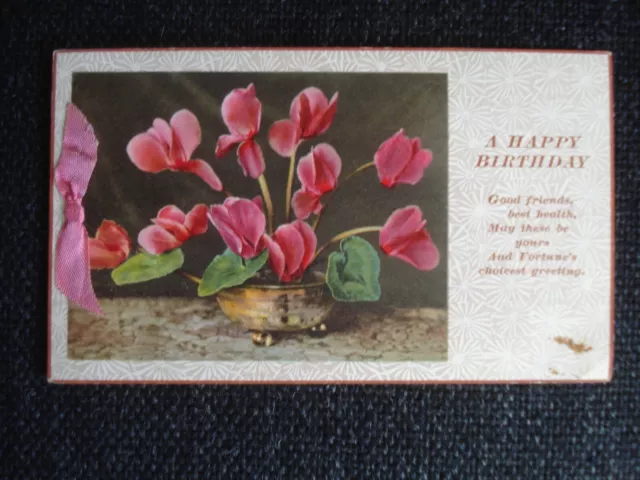 Vintage Used Birthday Greetings Card