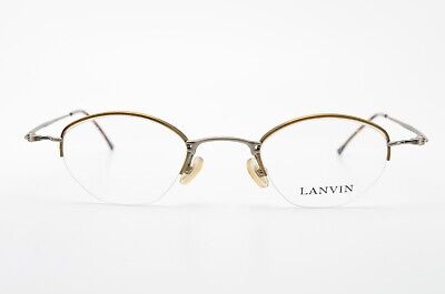 Vintage Lanvin OL 575 121 Rot Schwarz Transparent oval Brille Brillengestell NOS 