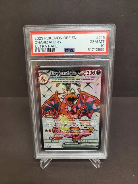 2023 POKEMON OBF-EN CHARIZARD EX ULTRA RARE # 215 PSA 10 Gem Mint