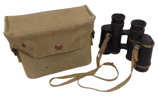 RARE JUMELLES RAF Ww2 1941 En 1937, 37 Motif Étui À Sangle Armée
