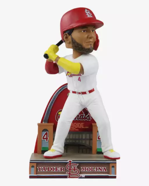 Yadier Molina St. Louis Cardinals Career Stats Bobblehead MLB Baseball