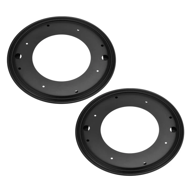 11,8" Lazy Susan Giratoria Placa Bola Rodamiento Soporte, Redonda Negro 2pzs