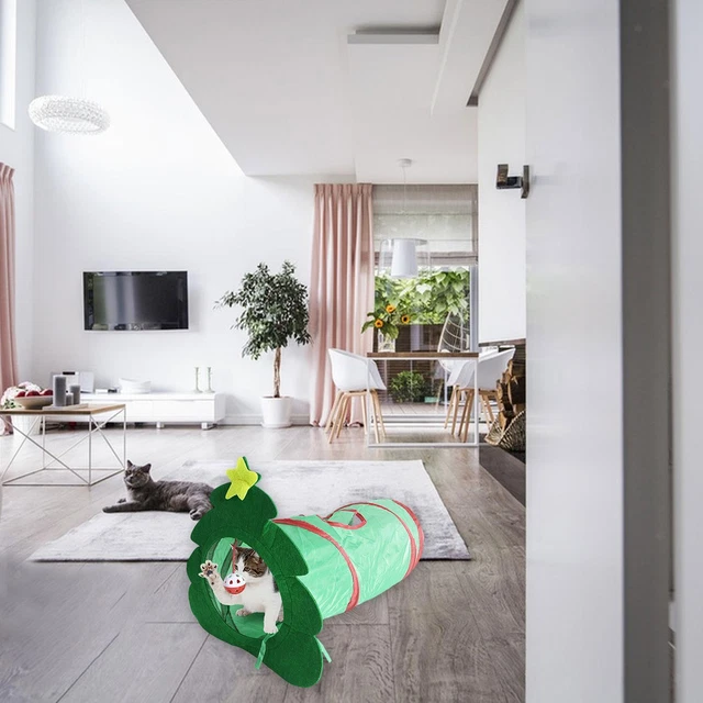 Jouet interactif pour chat Tubes pliables Maison Tunnel pour chat Jouet pour