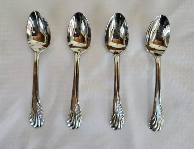 YAMAZAKI COVE Stainless Steel Lot Of 4 Spoons (teaspoons) NEW! FREE SHIPPING!