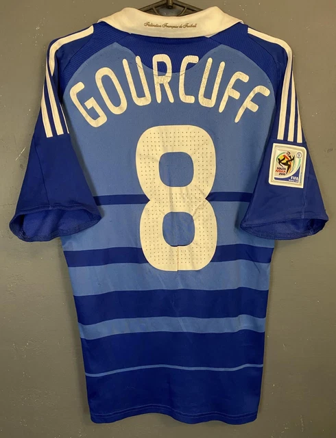 MAILLOT EQUIPE DE France 2009 Gourcuff #8 Adidas Football Vintage Jersey - XL EUR 48,90 - FR