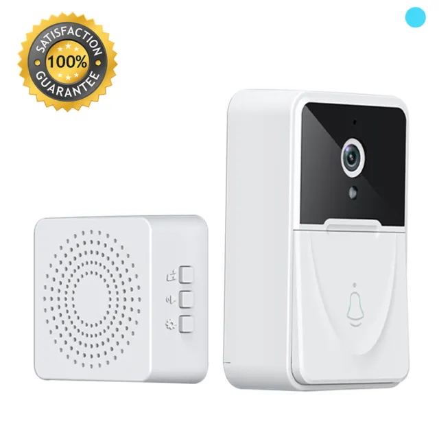 2pcs Doorbell Intercom Video Camera Door Ring Bell Smart Wireless Security Chime