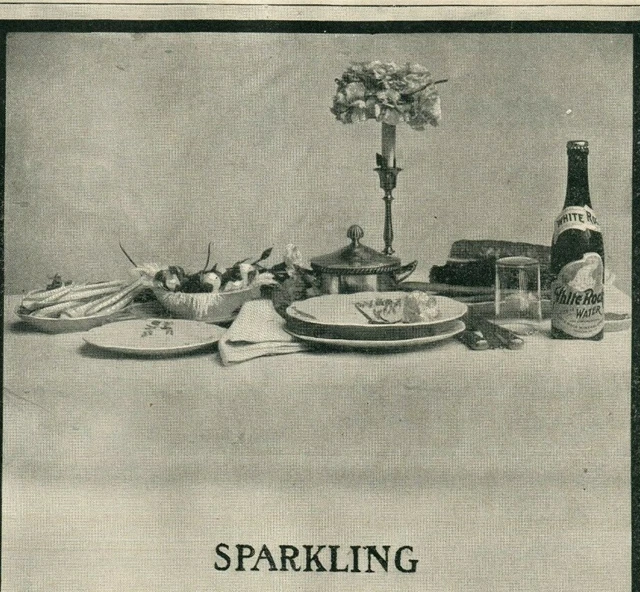 1903 SPARKLING WHITE Rock Mineral Water Waukesha WI Drink ORIGINAL ...