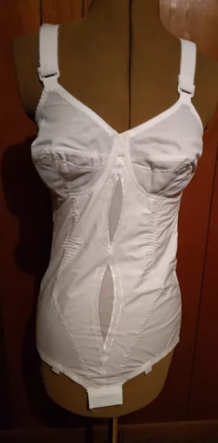 Vintage Body Briefer Extra Firm Shaping Open Gusset All in One Girdle Size  38 C