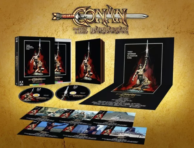 Conan The Barbarian Limited Edition Blu-Ray (1-30-2024) Box Set & Brand New!