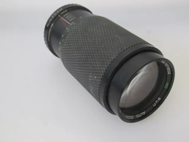 Sun 80-200mm 1:4.5 MC Auto Zoom Lens - Pentax K - Working