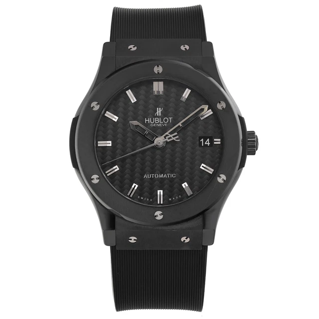 Hublot Classic Fusion Ceramic Black Carbon Fiber Dial Men Watch 511.CM.1771.RX