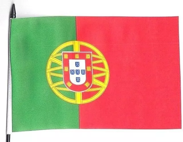 Portugal Medium Hand Waving Flag