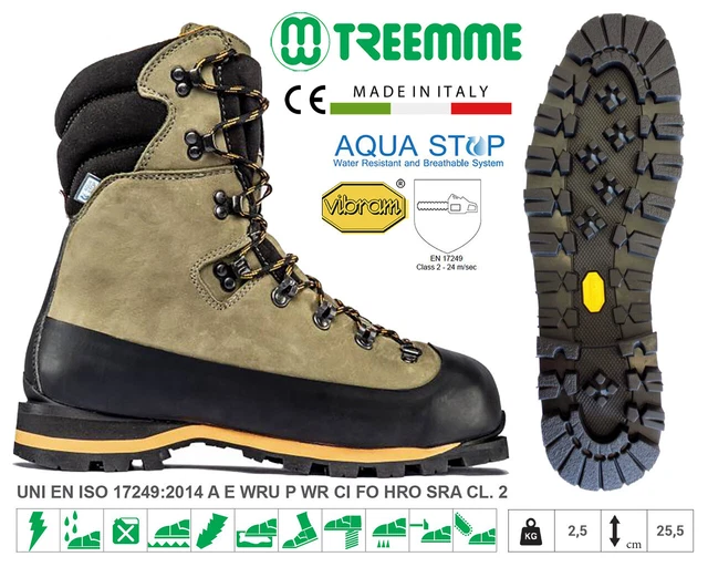 TREEMME Stivale CE 17249 antitaglio CL.2 AQUASTOP suola gomma IBEX 91202R TG. 43 TREEMME Stivale CE 17249 antitaglio CL.2 AQUASTOP suola gomma IBEX 91202R TG. 43