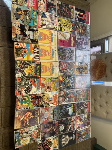 lot of 39 comic books clean Razor Horror Bernie Wanted X-men The Nam Dead Boys