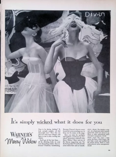 1963 Print Ad of Warner Stretchbra Underwear Bra 2 different ads