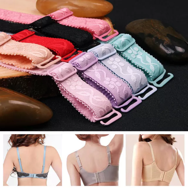 1 Paire Dame Antidérapant Élastique Réglable Bande Soutien-Gorge Sangle #