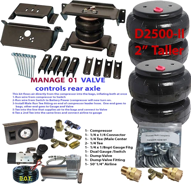 COMPLETE AIR RIDE Suspension Tow Kit Dodge Ram 3500 19942002 349.98