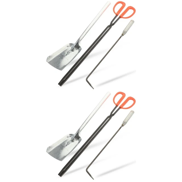 2 Sets Fire Tools Fire Pit Poker Ash Fire Pit Tools Fire Hook