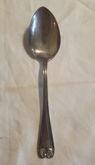 Vintage Burlington Route Railroad C.B.& Q. Silver Dinner Spoon Belmont Pattern