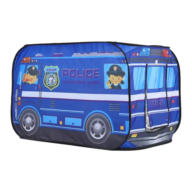 Foldable Pop-up Play Police Car Bus Tent Children Boys & Girls Playhouse Fun Toy