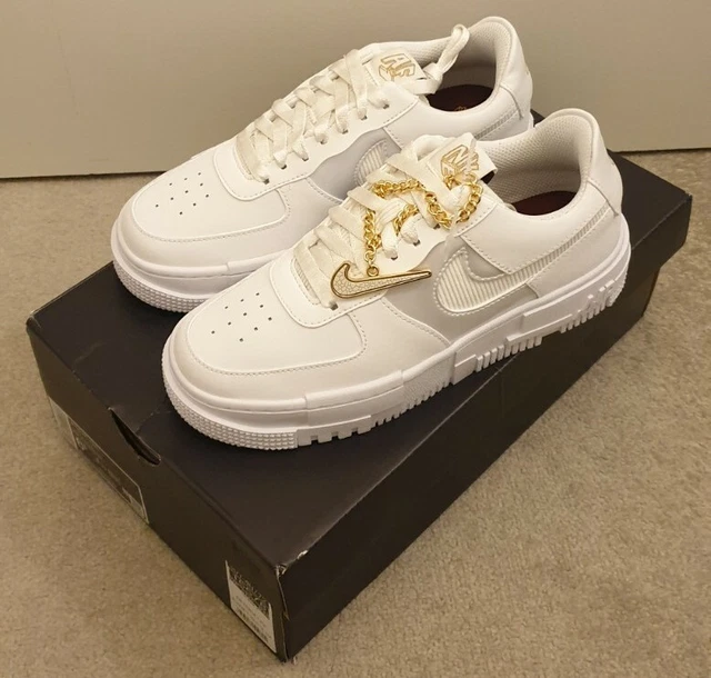 NIKE AIR FORCE 1 Pixel Trainers Summit White Dark Beetroot GC