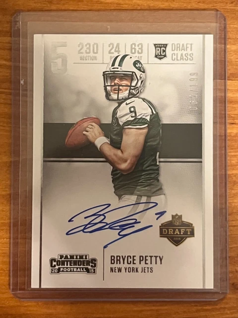2015 Panini Contenders Draft Class Autographs #5 Bryce Petty Auto /199 - NM-MT