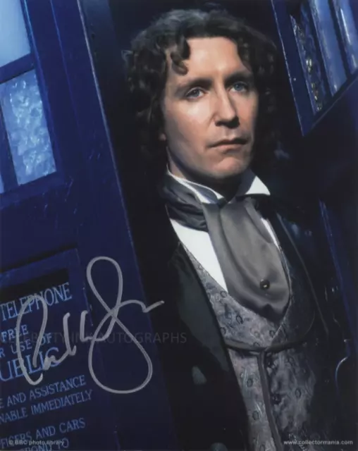 PAUL McGANN as The 8th Doctor - Doctor Who GENUINE SIGNED AUTOGRAPH