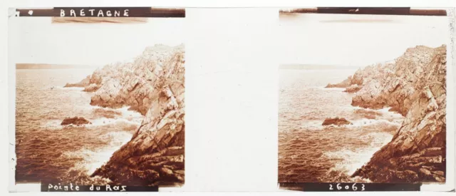 Pointe du Raz Finistère Bretagne Photo K Plaque de verre Stereo 