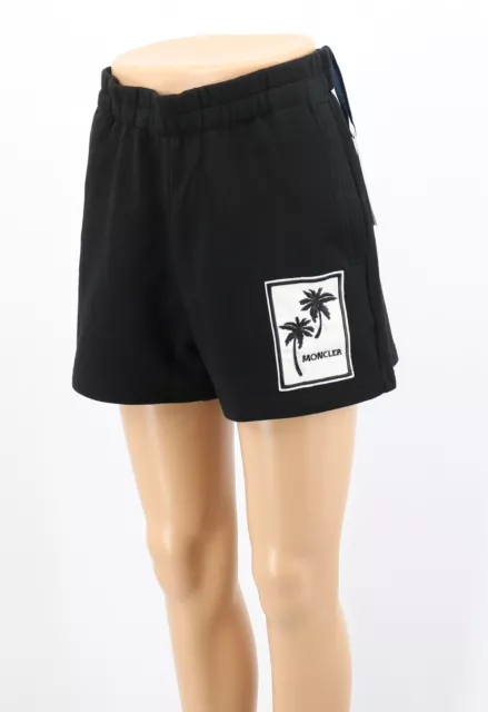 MONCLER X PALM ANGELS MINI PANTALONCINI CALDI DA DONNA COTONE UK XS NERI PREZZO AL PUBBLICO 290 SI EUR 208 39 PicClick IT
